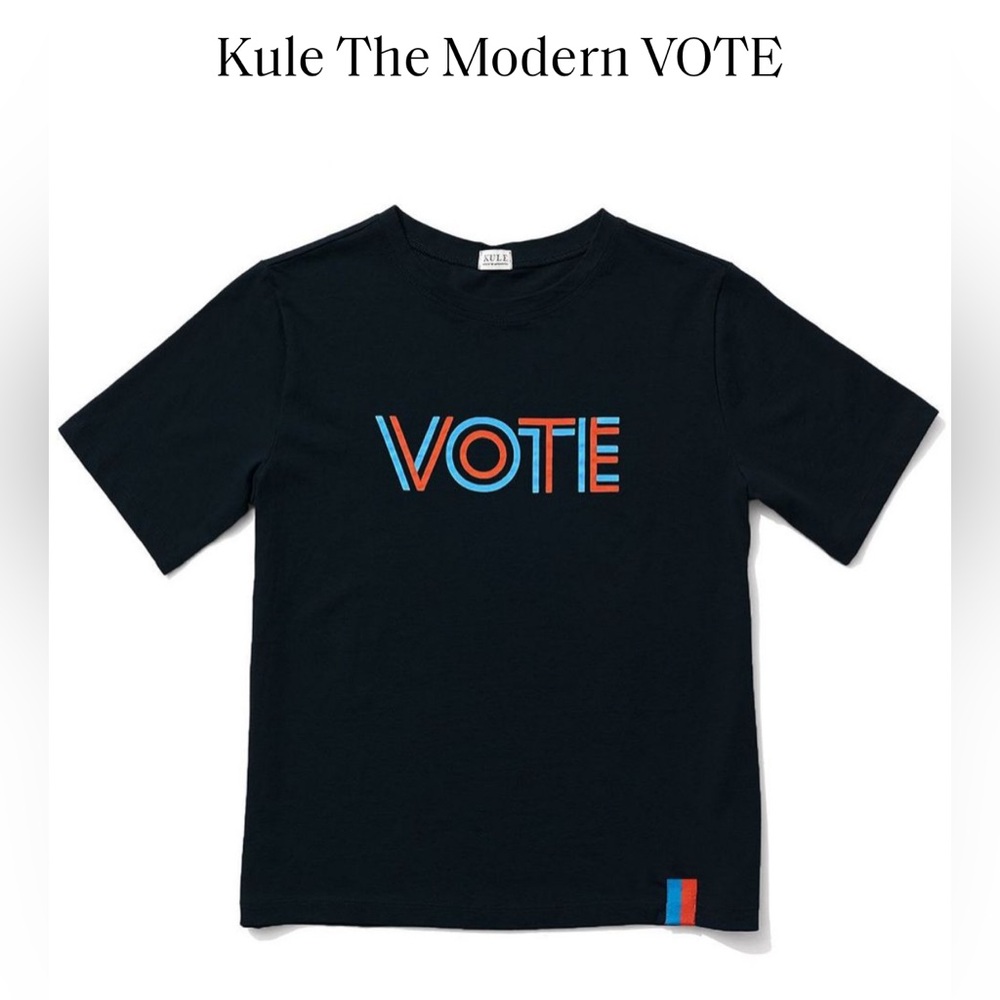 KULE navy VOTE tee - size XS